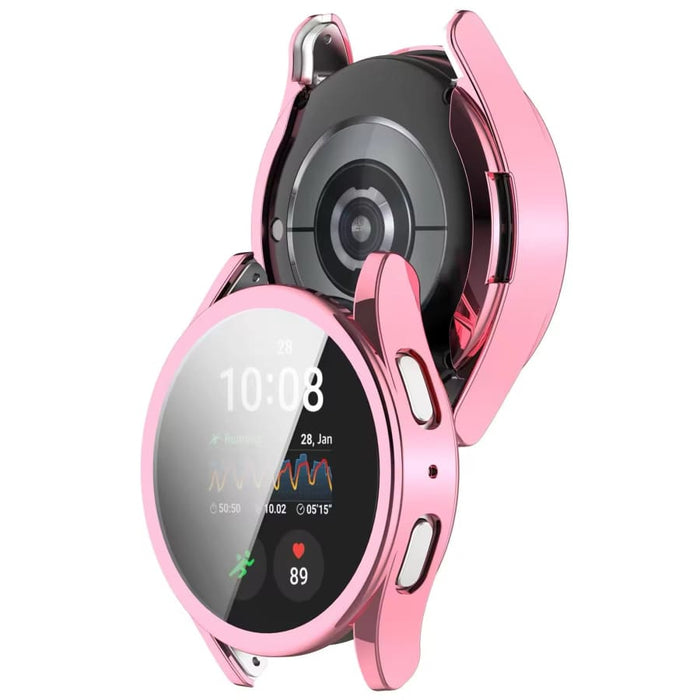 Pink protective case for Samsung Galaxy Watch 7 40mm smartwatch, designed to safeguard and enhance the watch's appearance.