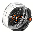 Clear protective case for Samsung Galaxy Watch 8 Classic with screen protector, showcasing a transparent design for added device protection.