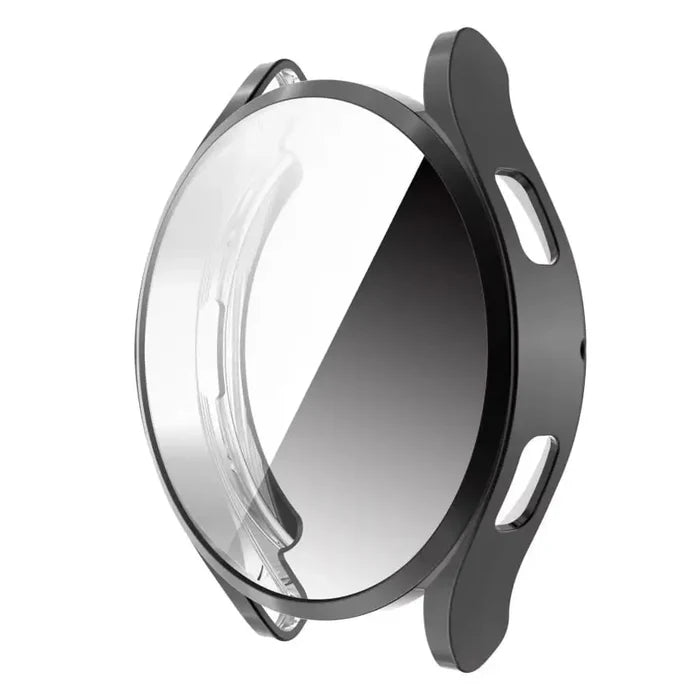 Black Habicare protective case for Samsung Galaxy Watch FE 40mm, providing durable coverage and protection.