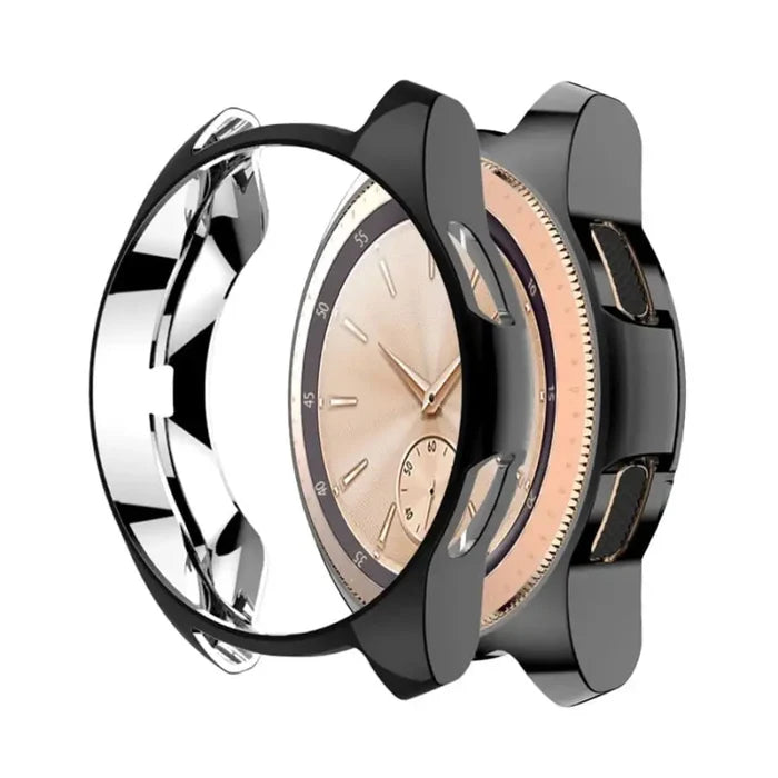 Black Habicare protective case for Samsung Galaxy Watch Gear S2, designed to shield and protect the smartwatch.