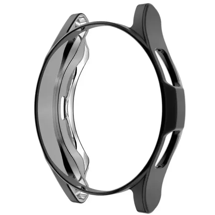 Black Habicare protective case for Samsung Galaxy Watch Gear S2, providing durable coverage and protection for the smartwatch.