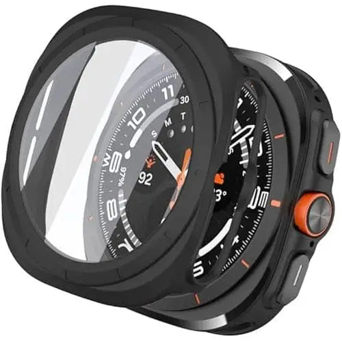 Black Habicare protective case for Samsung Galaxy Watch Ultra 47mm, designed to shield and protect the smartwatch.