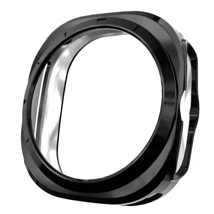Black Habicare protective case for Samsung Galaxy Watch Ultra 47mm, designed to shield and enhance the watch's durability.
