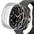 Clear protective case for Samsung Galaxy Watch Ultra 47mm and Watch Ultra 2 2025, made by That Watch Shop, shown on the watch.