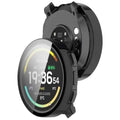 Black protective watch case for Suunto Vertical 2 with screen protector, designed to safeguard the watch face.