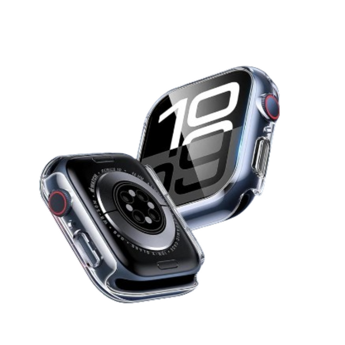 Habicare protective case for Apple Watch 10 Series 46mm, TWS style, showing the sleek, durable design fitted on the watch.