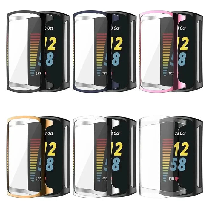 Habicare protective TWS case for Fitbit Charge 6, showing a durable silicone cover with precise cutouts for buttons and ports.