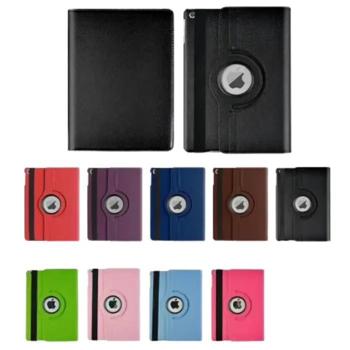 Black 9eight5 protective stand case for iPad series by Habicare, featuring a sturdy design and adjustable stand for versatile use.