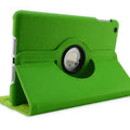 Green 9eight5 protective stand case for iPad series by Habicare, featuring a sturdy design and adjustable stand for versatile use.