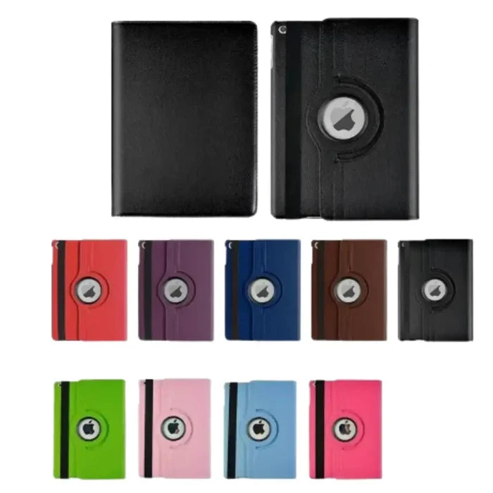Red 9eight5 protective stand case for iPad series by Habicare, featuring a sturdy design and adjustable stand for convenience.