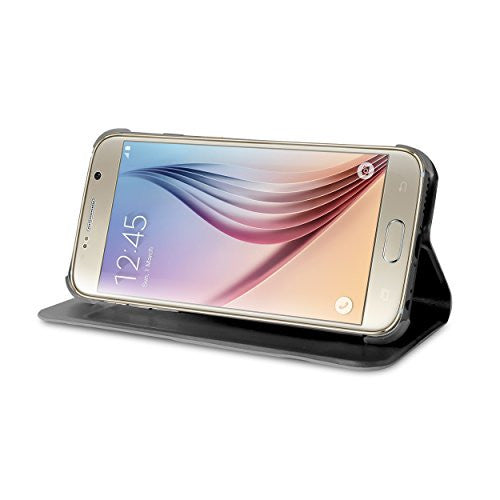 PURO Eco-Leather Horizontal Flip Cover with Card Slot and Stand Up for Samsung Galaxy S6