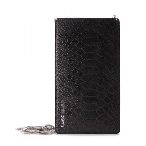 PURO Glam Chain Eco-Leather w/ 2 Card Slot Universal Pouch