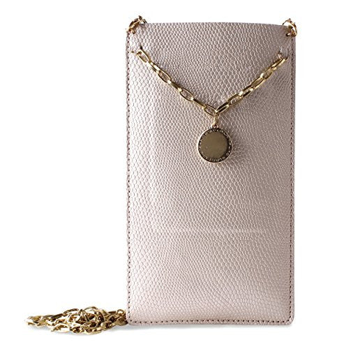 PURO Glam Chain Eco-Leather with 2 Card Slot Universal Pouch