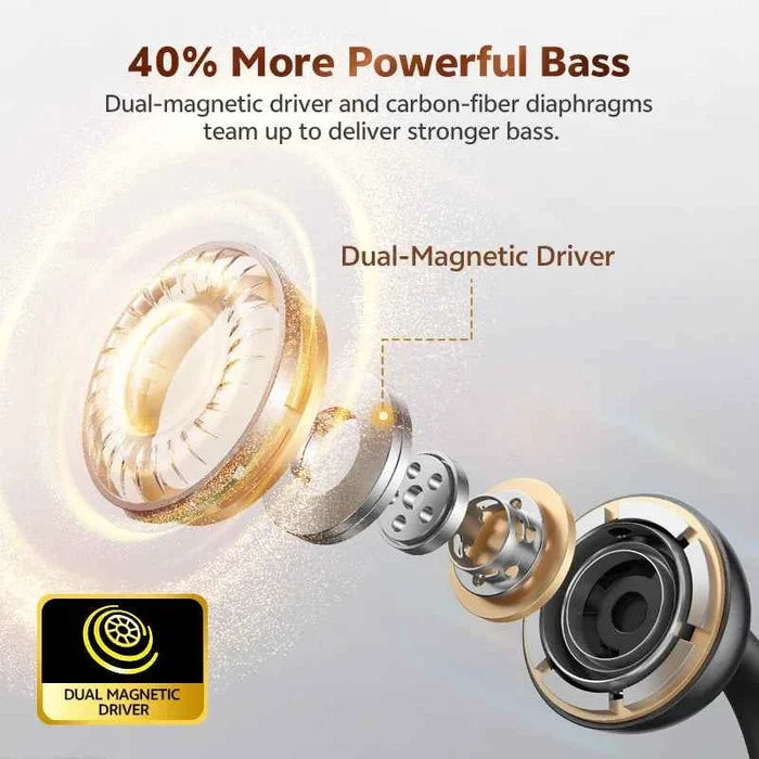 QCY Crossky C50 wireless in-ear headphones with ergonomic design and secure fit, ideal for active fitness and daily use.