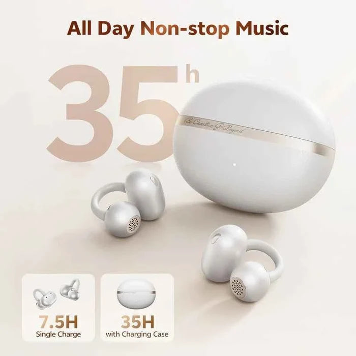 QCY Crossky C50 wireless in-ear headphones with ergonomic design and secure fit for active fitness use.