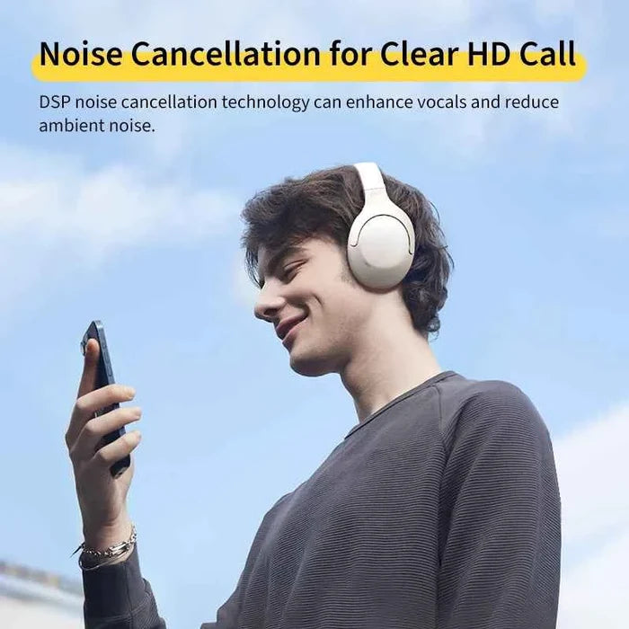 QCY H3 Lite ANC wireless headphones with Bluetooth 5.3, 40mm drivers, and 60-hour HiFi sound output.