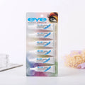 6pcs Clear White