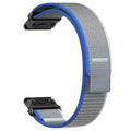Habicare QuickFit nylon strap for Garmin Instinct and Fenix series smartwatch, available in two sizes and six colors.
