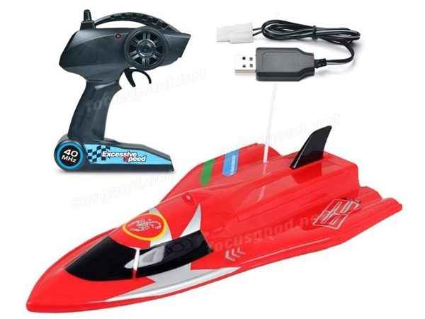 High-powered 40cm RC racing boat by dealonline.co.nz, sleek design and fast performance for remote control boating enthusiasts.