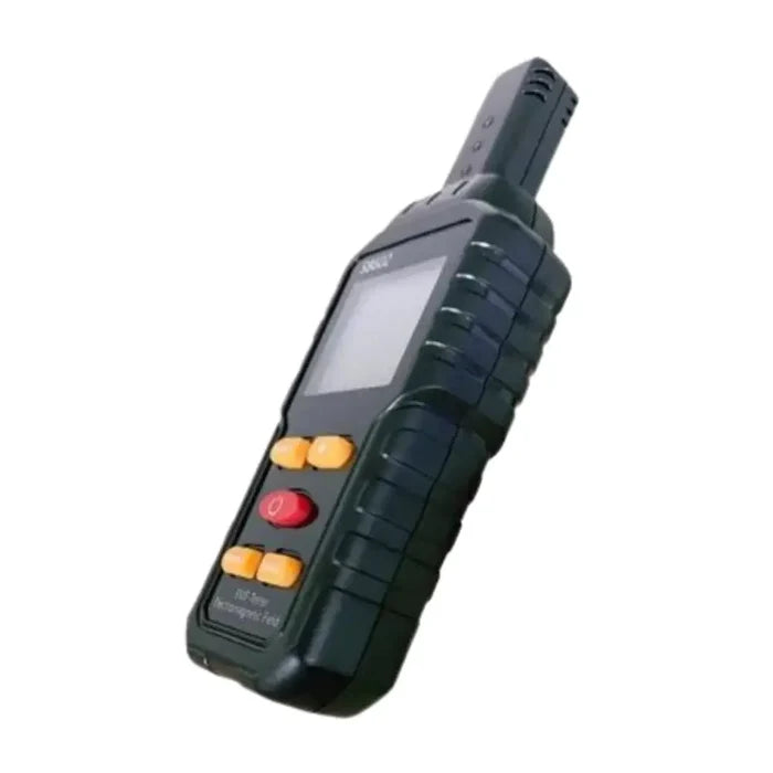 Habicare HBC radiation detector with digital display and handheld design for measuring radiation levels accurately.