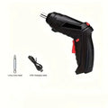 Habicare Rechargeable Electric Screwdriver Set with HBC brand, compact tool kit with multiple screwdriver bits and ergonomic handle.