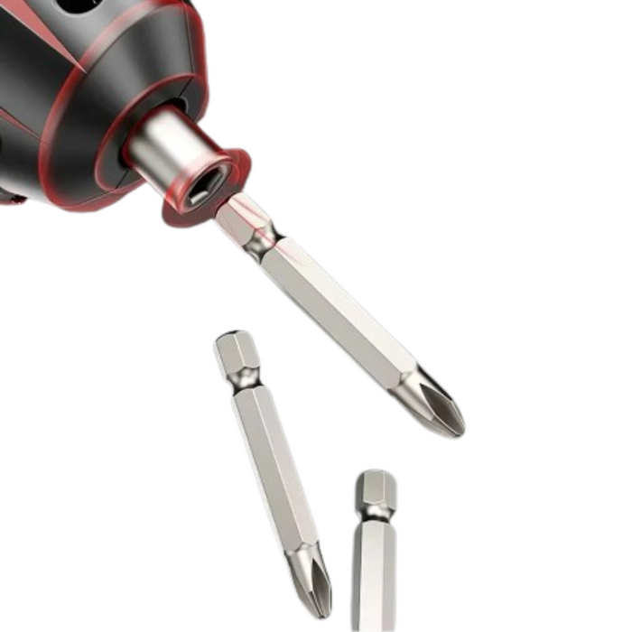 Habicare HBC rechargeable electric screwdriver set with multiple bits and ergonomic handle, suitable for home repairs and DIY projects.