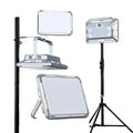 Habicare SS rechargeable LED waterproof camping tent light illuminating a tent interior with bright, energy-efficient light.