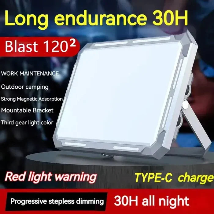 Rechargeable Habicare LED waterproof camping tent light with SS design, ideal for outdoor use and night camping illumination.