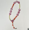 Rediscover Fashion - Beaded Phone Lanyard - Orange & Pink