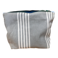 grey fabric washbag