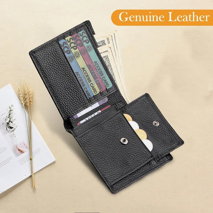 Rfid Men's Genuine Leather Wallet