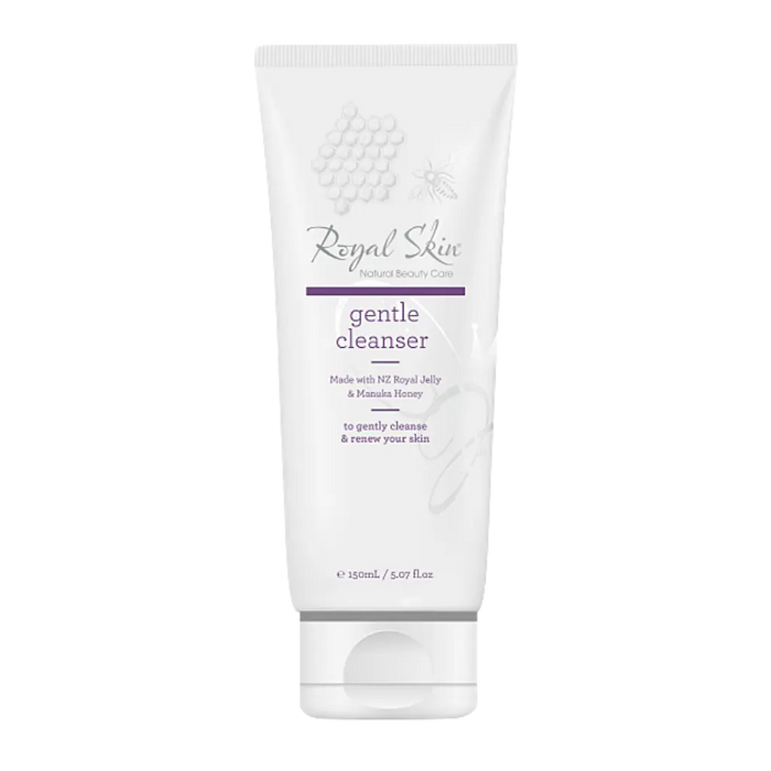 Happy Valley Honey Royal Skin Gentle Cleanser in 150ml bottle, showcasing clear gel texture for gentle skincare.