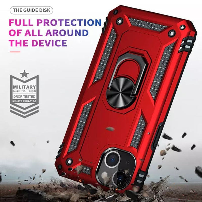 Black Rugged Case for iPhone 14 Pro Max 6.7-inch by 9eight5, showing durable protective design and textured grip.