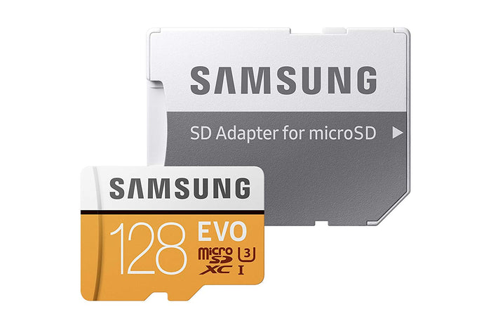 Samsung 100MB/s (U3) MicroSD EVO Memory Card with Adapter 128 GB MB-MP128GA/AM
