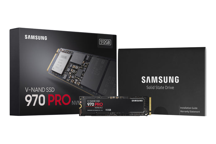 Samsung 970 PRO MZ-V7P512BW 512 GB Internal Solid State Drive - PCI Express - M.2 2280