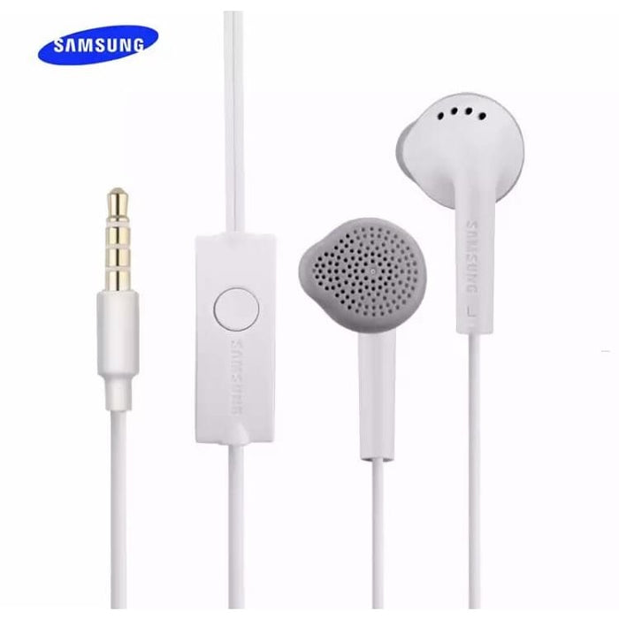 Samsung earphones by 9eight5 with in-ear design and inline microphone, perfect for phone and tablet audio.