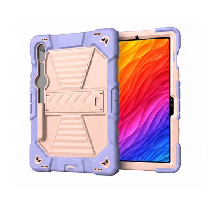 TechPlus Samsung Galaxy Tab S8 rugged shockproof case with kickstand, durable protective cover for tablet.