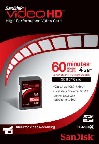 SanDisk 4GB Video HD Secure Digital High Capacity Card