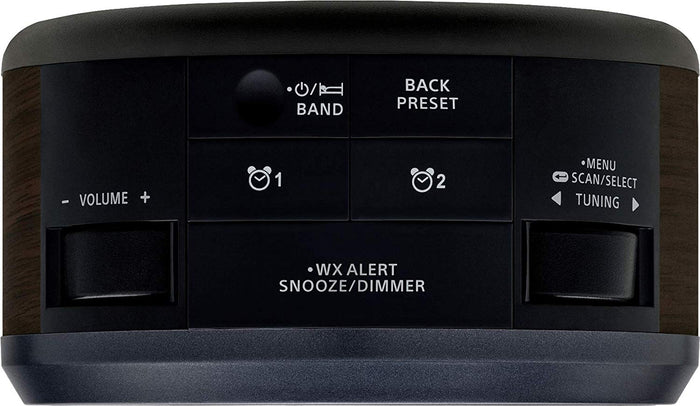 Sangean RCR-29 FM-RDS/AM/Weather Alert/Aux-in Digital Tuning Clock Radio - Black