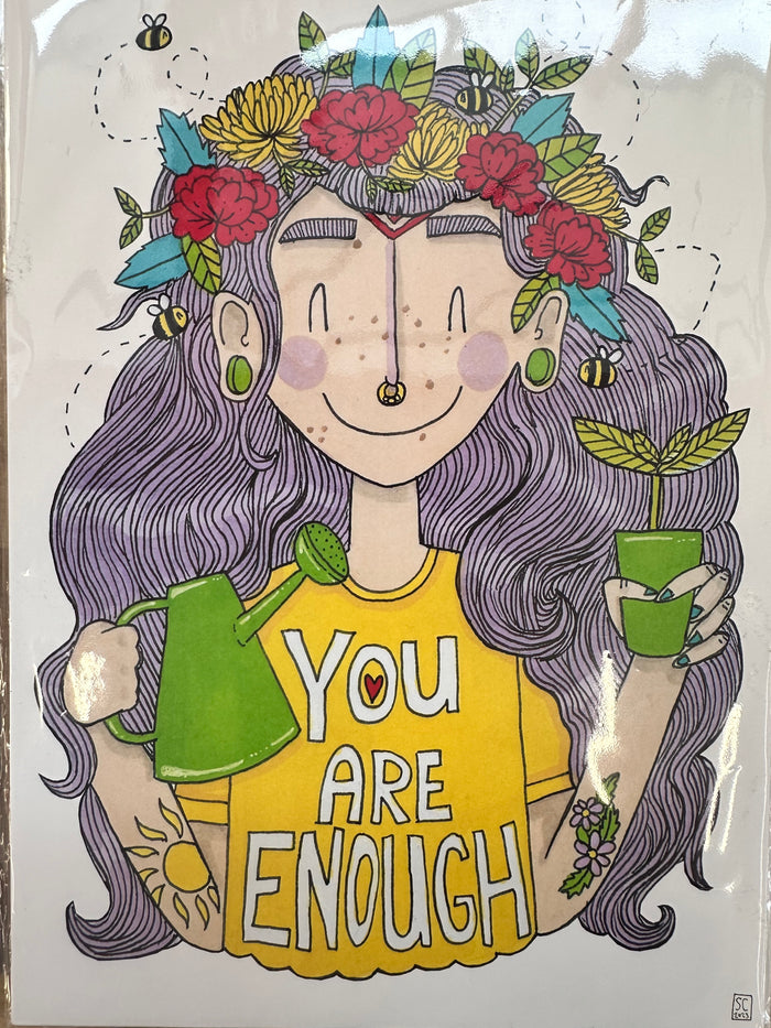 Sarah Cunningham - You Are Enough Print - A4
