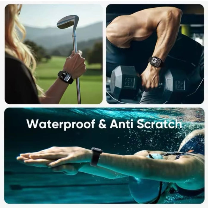 Two clear Apple Watch Series 10 42mm screen protectors from That Watch Shop, designed to shield the watch display from scratches.