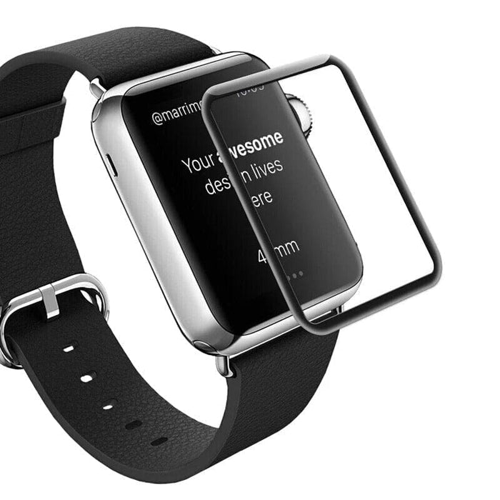 Apple Watch Series 7 41mm screen protector by That Watch Shop, clear protective film covering the watch face.