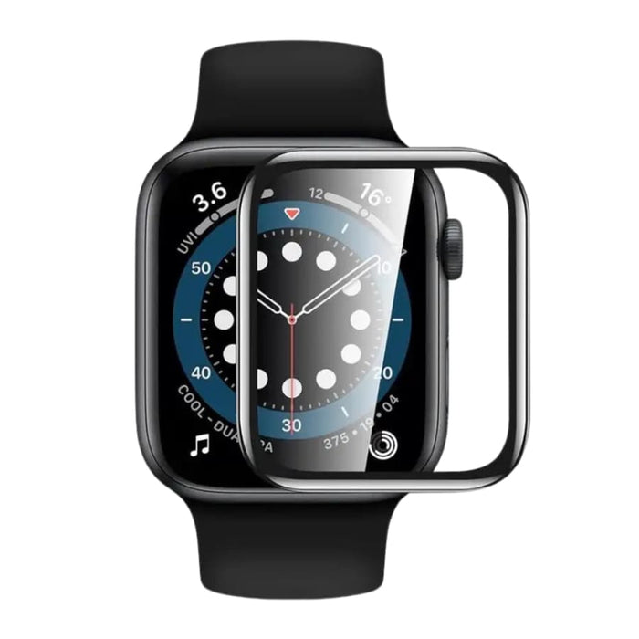 Apple Watch Series 8 41mm screen protector from That Watch Shop, showing a clear protective film over the watch face.