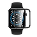 Black screen protector for Apple Watch Series SE 2nd gen 44mm, designed to protect the smartwatch display.