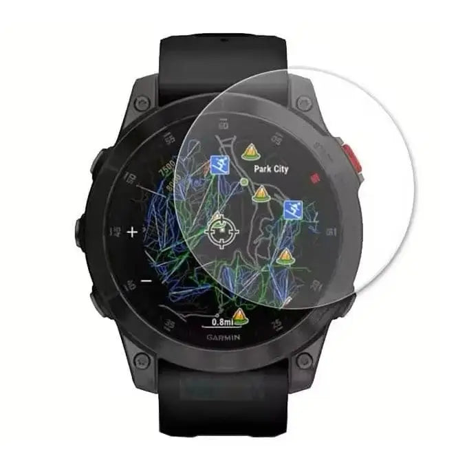 Pack of five Habicare Garmin epix Pro (Gen 2) 42mm watch screen protectors, clear and durable for smartwatch screen protection.