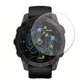 Pack of five Habicare screen protectors for Garmin epix Pro Gen 2 47mm smartwatch, showing clear, protective film on watch screen.