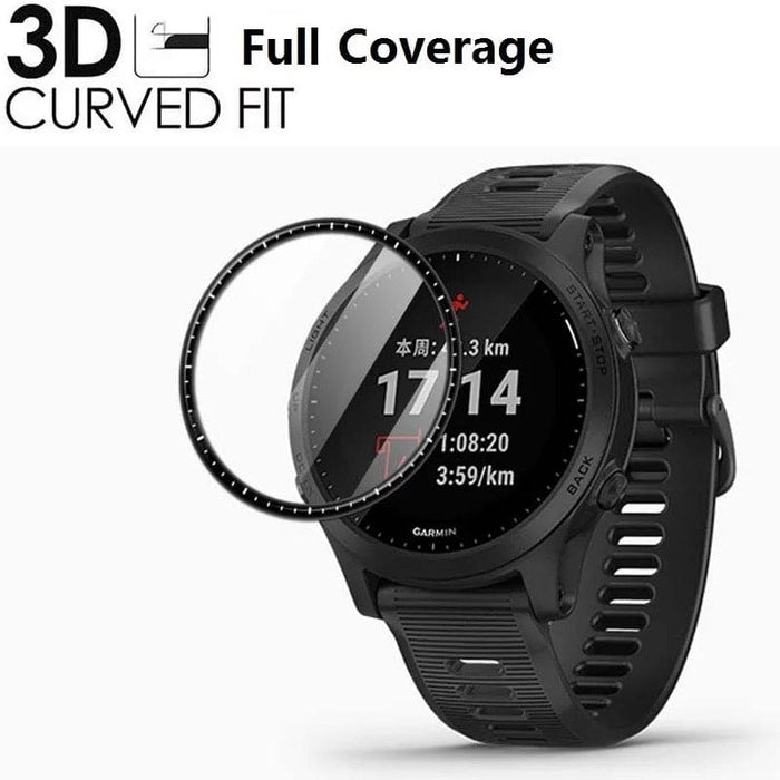 Garmin Forerunner 945 LTE watch screen protector, clear protective film for smartwatch display.