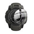Black Garmin Instinct 2X Solar Series watch screen protector from That Watch Shop, pack of 2, designed for smartwatch screen protection.