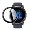 Garmin Venu 2 watch screen protector by That Watch Shop, clear protective film covering the watch display.