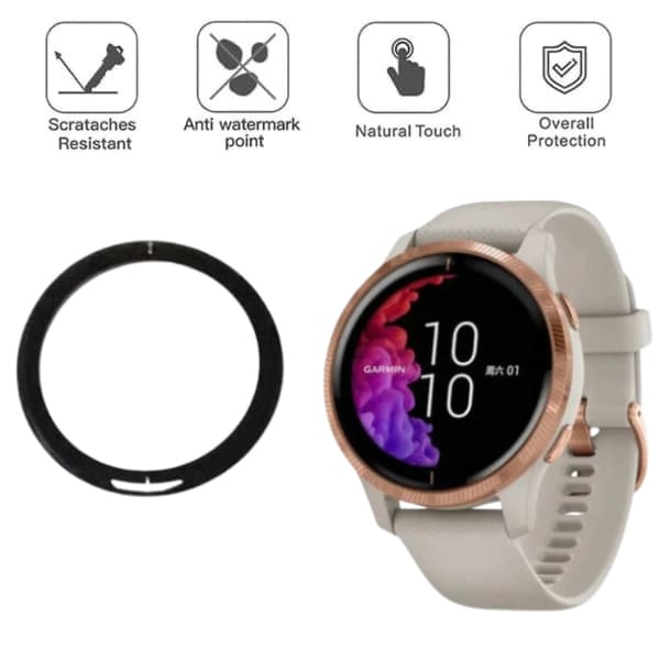 Garmin Venu watch screen protector from That Watch Shop, clear protective film for smartwatch screen.